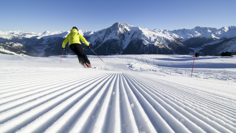 skiare in Val Venosta - Belpiano